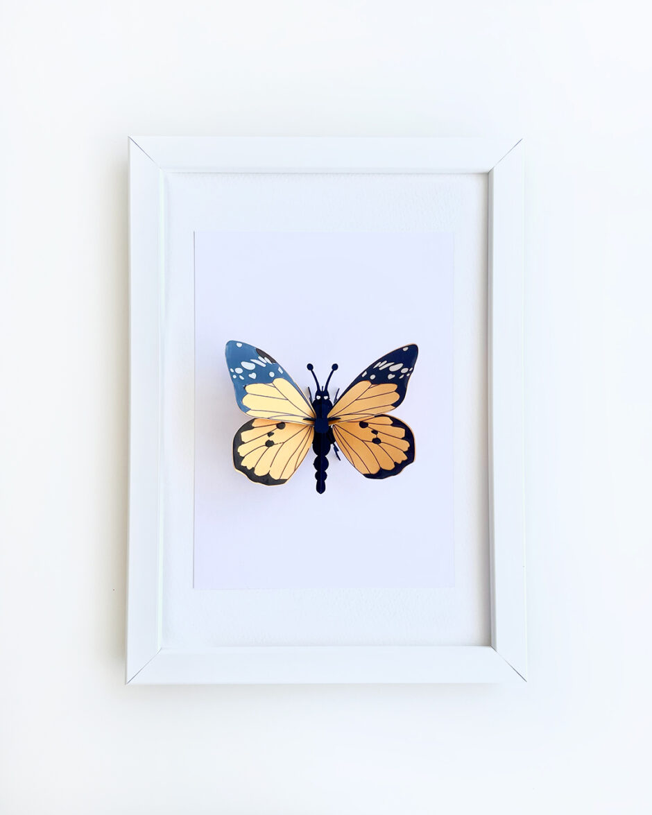 Mariposa Monarca Rompecabezas 3D
