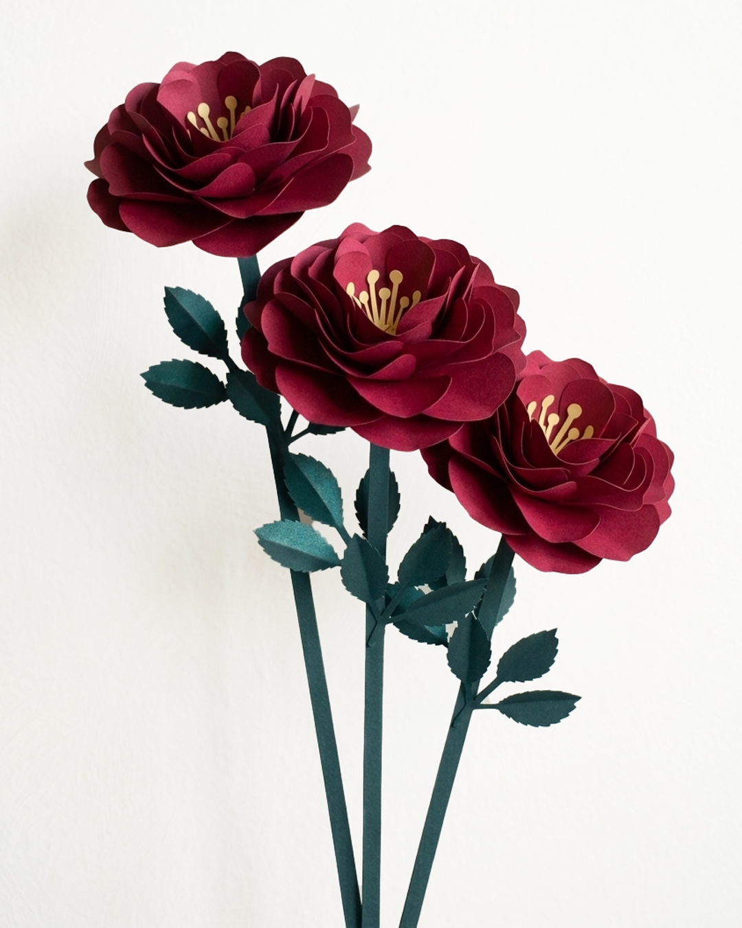Rosas Rojas Set x3