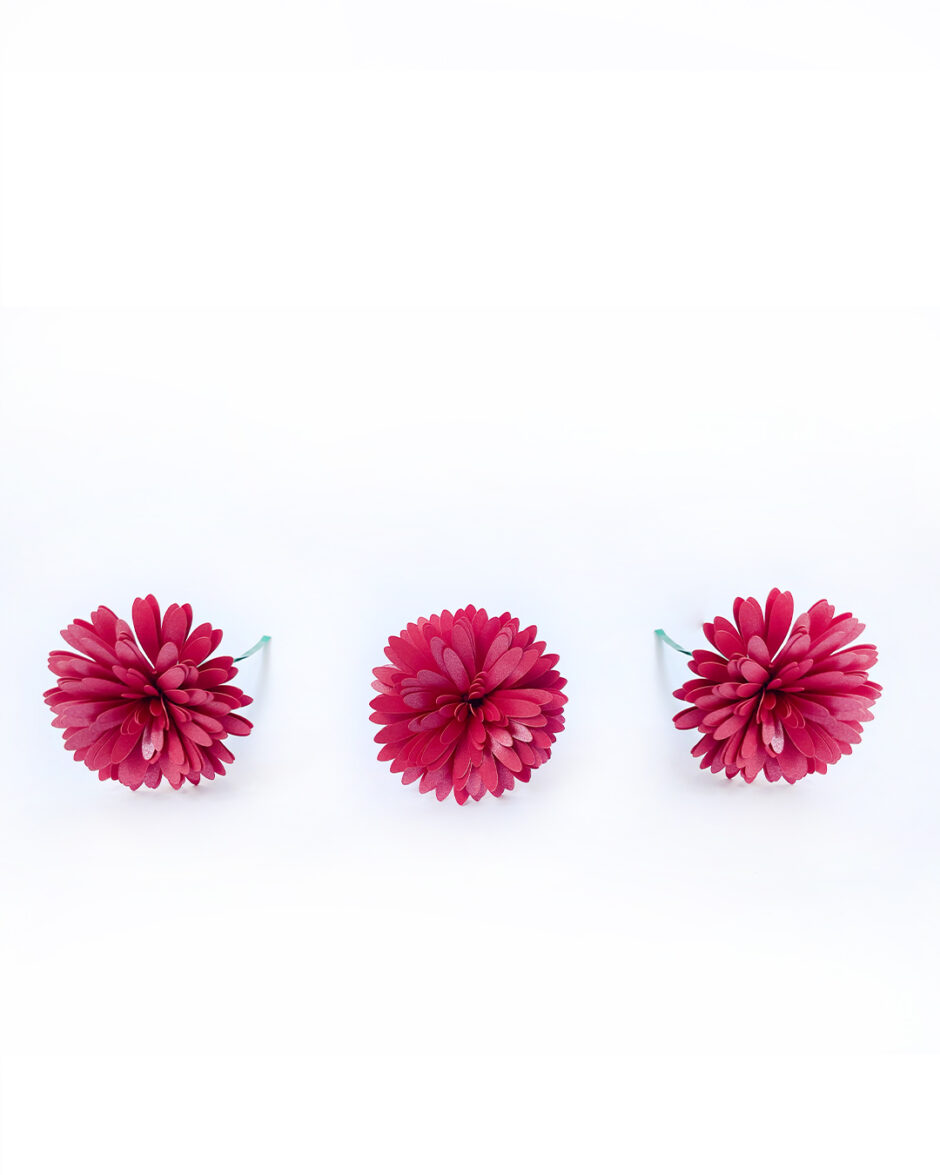 Crisantemos Rojos Set x3 - Imagen 3