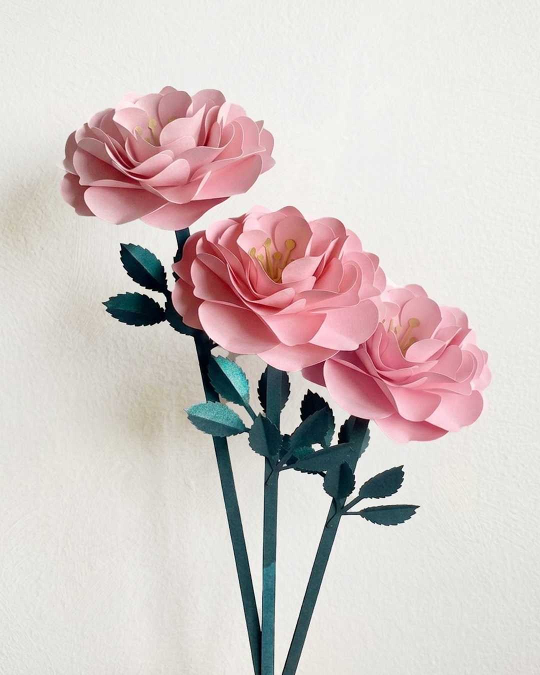 Rosas Rosadas Set x3